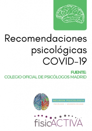 RECOMENDACIONES PSICOLÓGICAS COVID-19
